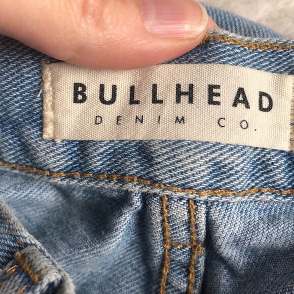 Bullhead Light Wash Skinny Boyfriend Jeans Womens 27 Blue Denim Distressed - Picture 5 of 10